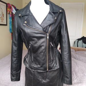 Vintage Studded Leather Jacket